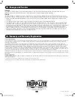 Preview for 8 page of Tripp Lite SmartRack SRWF5U Owner'S Manual