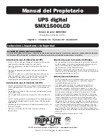 Preview for 8 page of Tripp Lite SMX1500LCD Owner'S Manual