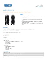 Предварительный просмотр 1 страницы Tripp Lite SP5000USB Specifications