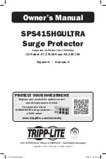 Preview for 1 page of Tripp Lite SPS415HGULTRA Owner'S Manual