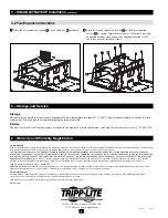 Preview for 4 page of Tripp Lite SRCABLETRAY Owner'S Manual