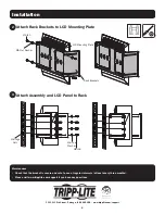 Preview for 4 page of Tripp Lite SRLCDMOUNT Installation Manual