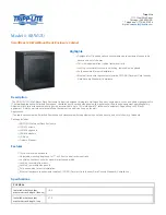 Tripp Lite SRW12U Specifications предпросмотр