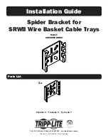 Preview for 1 page of Tripp Lite SRWBSPDRBRKT Installation Manual