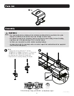 Предварительный просмотр 2 страницы Tripp Lite SRWBUNVCLIP Installation Manual