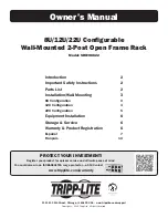 Preview for 1 page of Tripp Lite SRWO12UHD Owner'S Manual