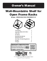 Tripp Lite SRWOSHELFLG Owner'S Manual preview