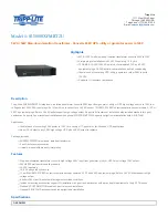 Tripp Lite SU5000XFMRT2U Specifications preview