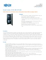 Tripp Lite SUDC208V42P60M Specifications preview