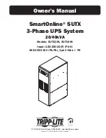 Preview for 1 page of Tripp Lite SUTX20K Owner'S Manual