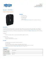 Preview for 1 page of Tripp Lite SWIVEL6 Specifications