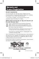 Preview for 12 page of Tripp Lite T100-001-TST Owner'S Manual