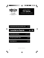 Preview for 14 page of Tripp Lite TE1200 Owner'S Manual