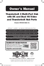 Preview for 1 page of Tripp Lite Thunderbolt 4 Owner'S Manual