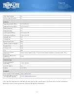 Preview for 3 page of Tripp Lite TLM626SA Specifications