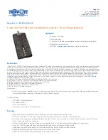 Preview for 1 page of Tripp Lite TLP810SAT Specifications