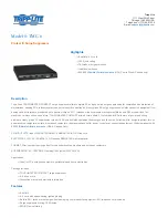 Tripp Lite tmc-6 Specifications preview