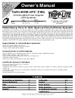 Tripp Lite TMU Series Owner'S Manual preview