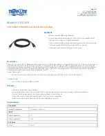 Предварительный просмотр 1 страницы Tripp Lite U022-010 Specification Sheet