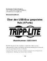 Preview for 16 page of Tripp Lite U203-004-R User Manual