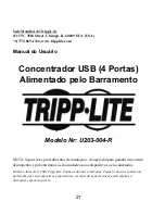 Preview for 21 page of Tripp Lite U203-004-R User Manual