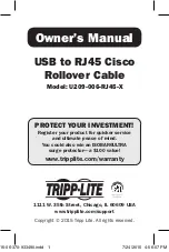 Tripp Lite U209-006-RJ45-X Owner'S Manual предпросмотр