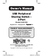 Preview for 1 page of Tripp Lite U215-002 Owner'S Manual