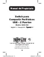 Preview for 15 page of Tripp Lite U215-002 Owner'S Manual