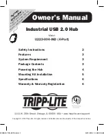 Tripp Lite U223-004-IND Owner'S Manual preview