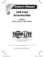 Предварительный просмотр 1 страницы Tripp Lite U224-1R4-R Owner'S Manual