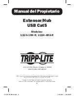 Предварительный просмотр 9 страницы Tripp Lite U224-1R4-R Owner'S Manual