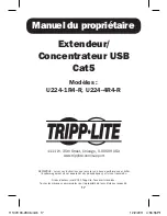 Предварительный просмотр 17 страницы Tripp Lite U224-1R4-R Owner'S Manual