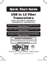 Tripp Lite U236-SMF-LC Quick Start Manual preview