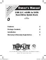 Tripp Lite U239-UE1 Owner'S Manual предпросмотр