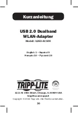 Preview for 30 page of Tripp Lite U263-AC600 Quick Start Manual