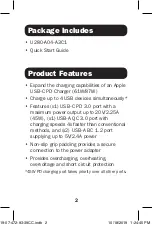 Preview for 2 page of Tripp Lite U280-A04-A3C1 Quick Start Manual