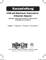 Предварительный просмотр 17 страницы Tripp Lite U336-1G-SFP Quick Start Manual