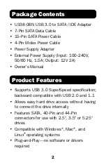 Preview for 2 page of Tripp Lite U338-06N Owner'S Manual