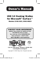 Tripp Lite U342-GU3 Owner'S Manual предпросмотр