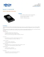 Tripp Lite U344-001-DP Specification preview