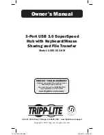 Tripp Lite U360-003-KM Owner'S Manual preview