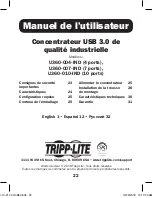 Предварительный просмотр 22 страницы Tripp Lite U360-004-IND Owner'S Manual