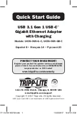 Tripp Lite U436-06N-G-C Quick Start Manual preview