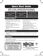 Preview for 1 page of Tripp Lite U436-06N-GBW-RA Quick Start Manual