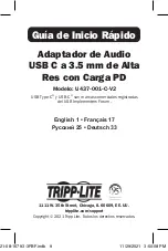 Preview for 9 page of Tripp Lite U437-001-C-V2 Quick Start Manual