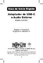 Предварительный просмотр 5 страницы Tripp Lite U437-001 Quick Start Manual