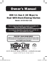 Tripp Lite U439-002-CG2 Owner'S Manual предпросмотр