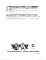 Предварительный просмотр 8 страницы Tripp Lite U442-DOCK1 Owner'S Manual