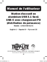 Предварительный просмотр 16 страницы Tripp Lite U442-DOCK13-S Owner'S Manual