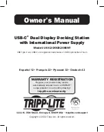 Preview for 1 page of Tripp Lite U442-DOCK20BINT Owner'S Manual